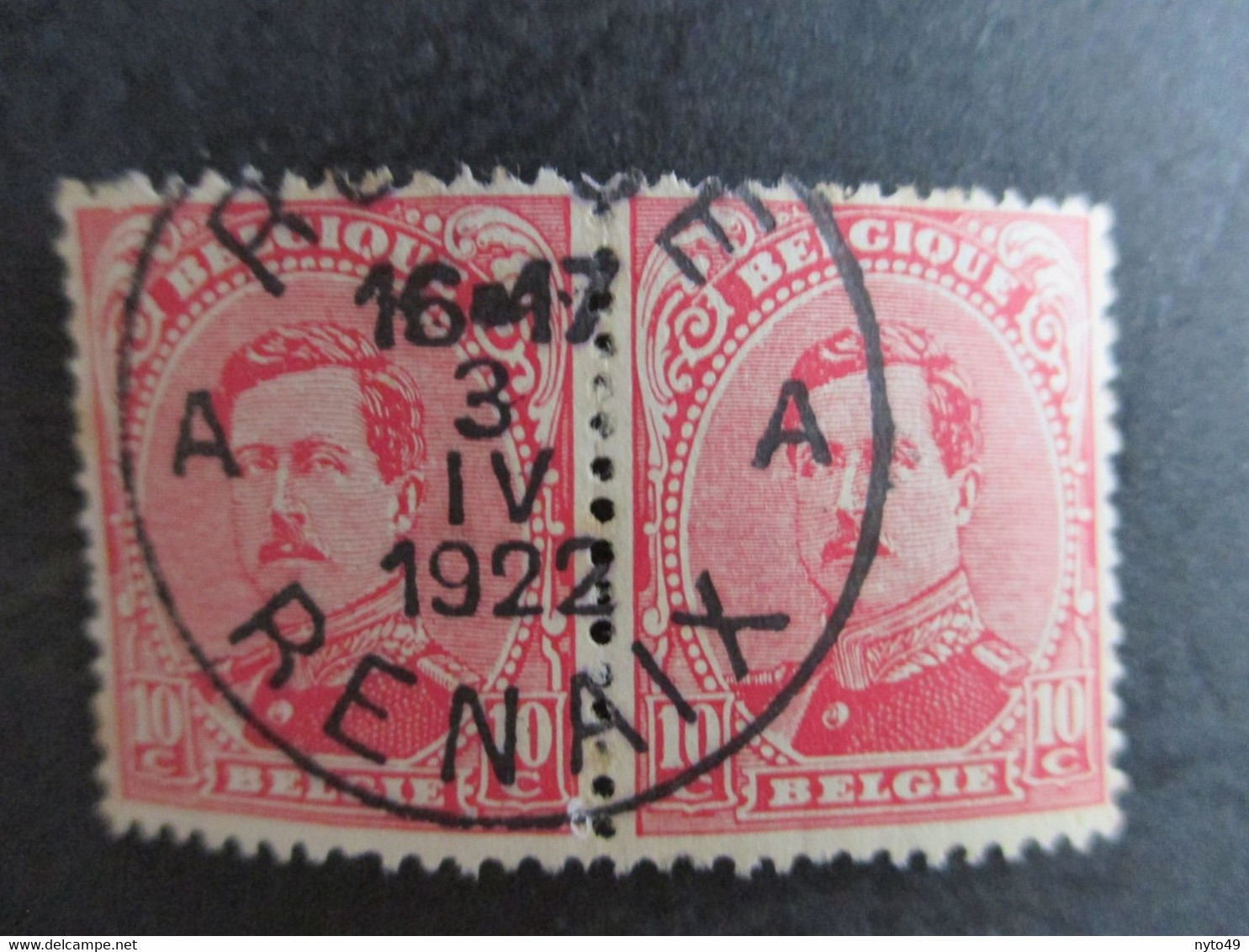 Nr  138 - Stempel Ronse/Renaix Op Paartje - 1915-1920 Alberto I