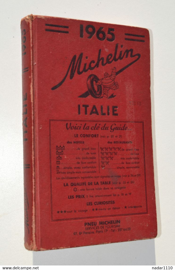 Guide Rouge Michelin Italie 1965 - Michelin-Führer