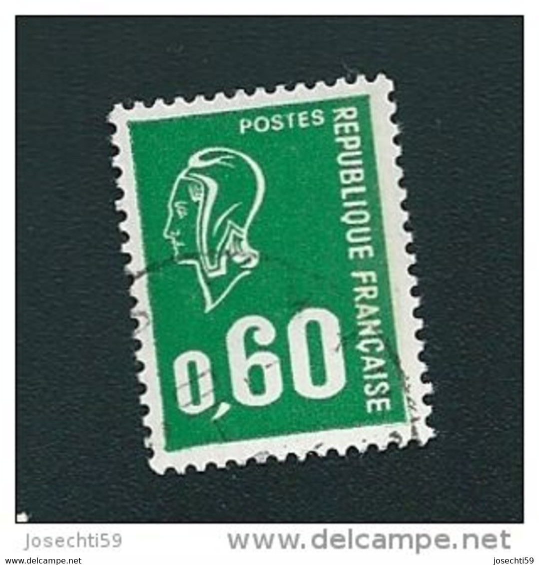 N° 1814 Marianne Type Bequet  0,60 Timbre France Oblitéré 1974 - Other & Unclassified