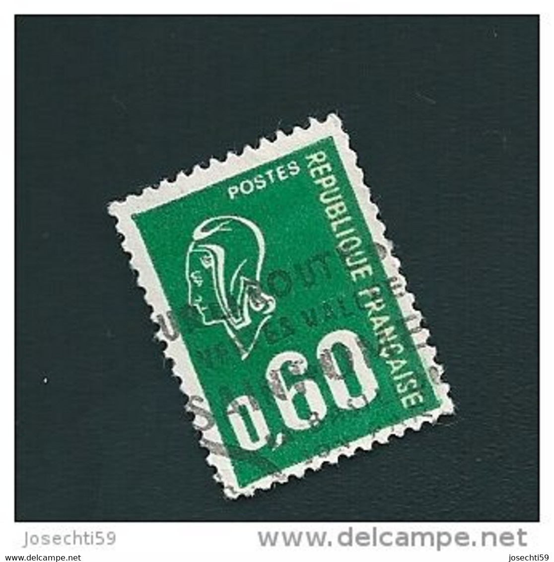 N° 1814 Marianne Type Bequet  0,60 Timbre France Oblitéré 1974 - Andere & Zonder Classificatie