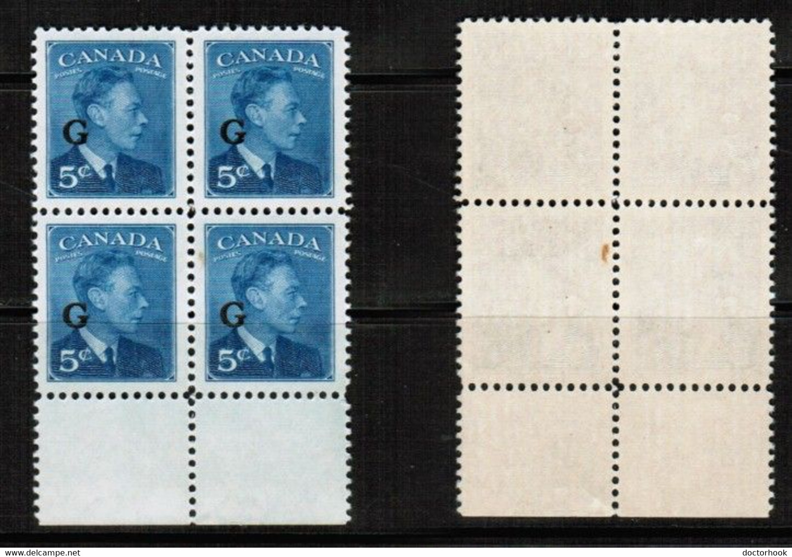 CANADA   Scott # O 20** MINT NH BLOCK OF 4 CONDITION AS PER SCAN (LG-1448) - Sobrecargados