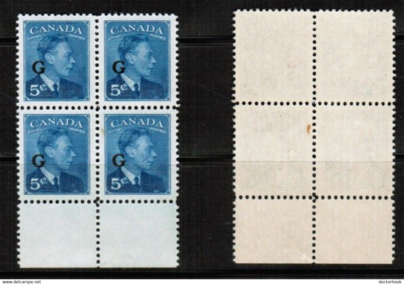 CANADA   Scott # O 20** MINT NH BLOCK OF 4 CONDITION AS PER SCAN (LG-1448) - Overprinted