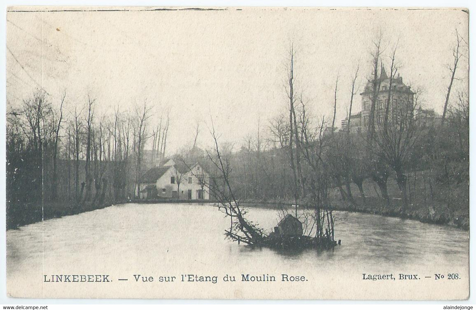 Linkebeek - Vue Sur L'Etang Du Moulin Rose - L. Lagaert N° 208 - Linkebeek