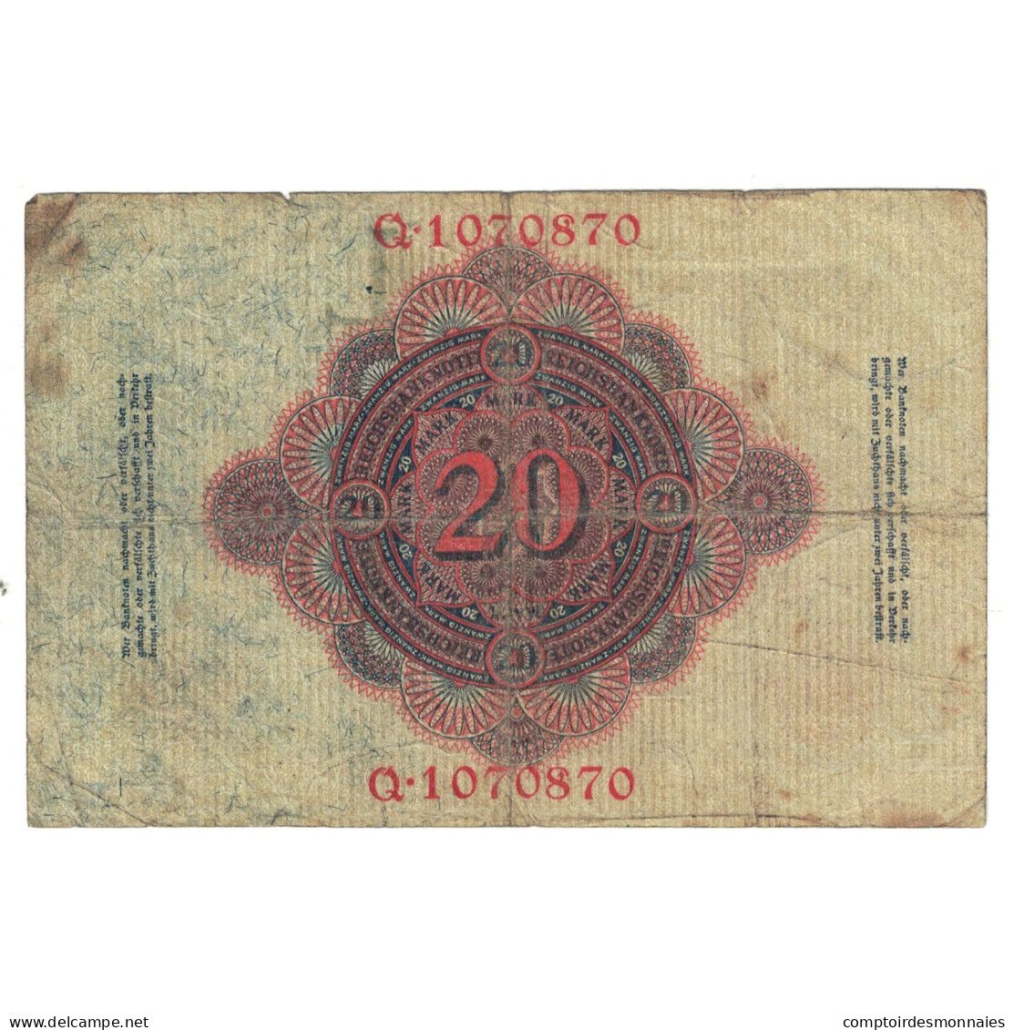 Billet, Allemagne, 20 Mark, 1914, 1914-02-19, KM:31, TB - 20 Mark