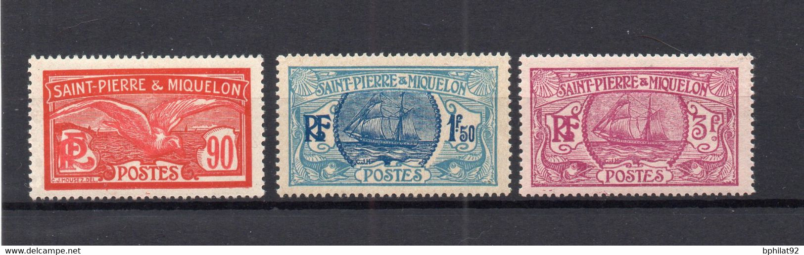 !!! ST PIERRE ET MIQUELON, SERIE N°129/131 NEUVE ** - Unused Stamps