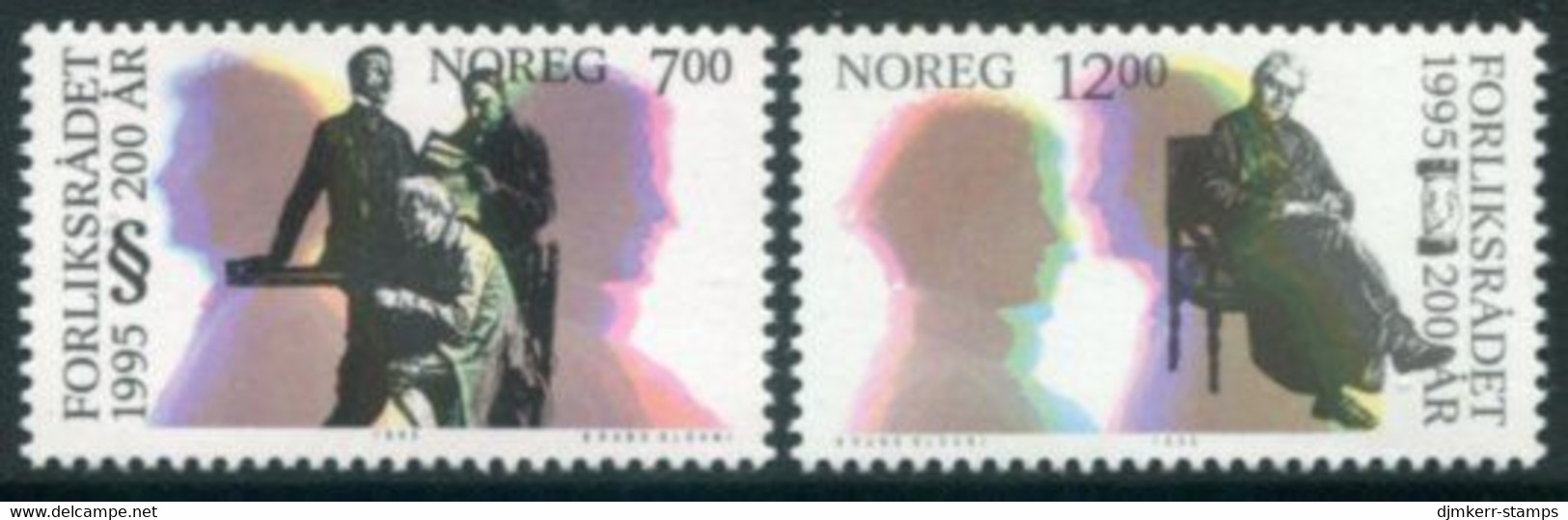 NORWAY 1995 Bicentenary Of Conciliation Boards MNH / **.   Michel 1185-86 - Ungebraucht
