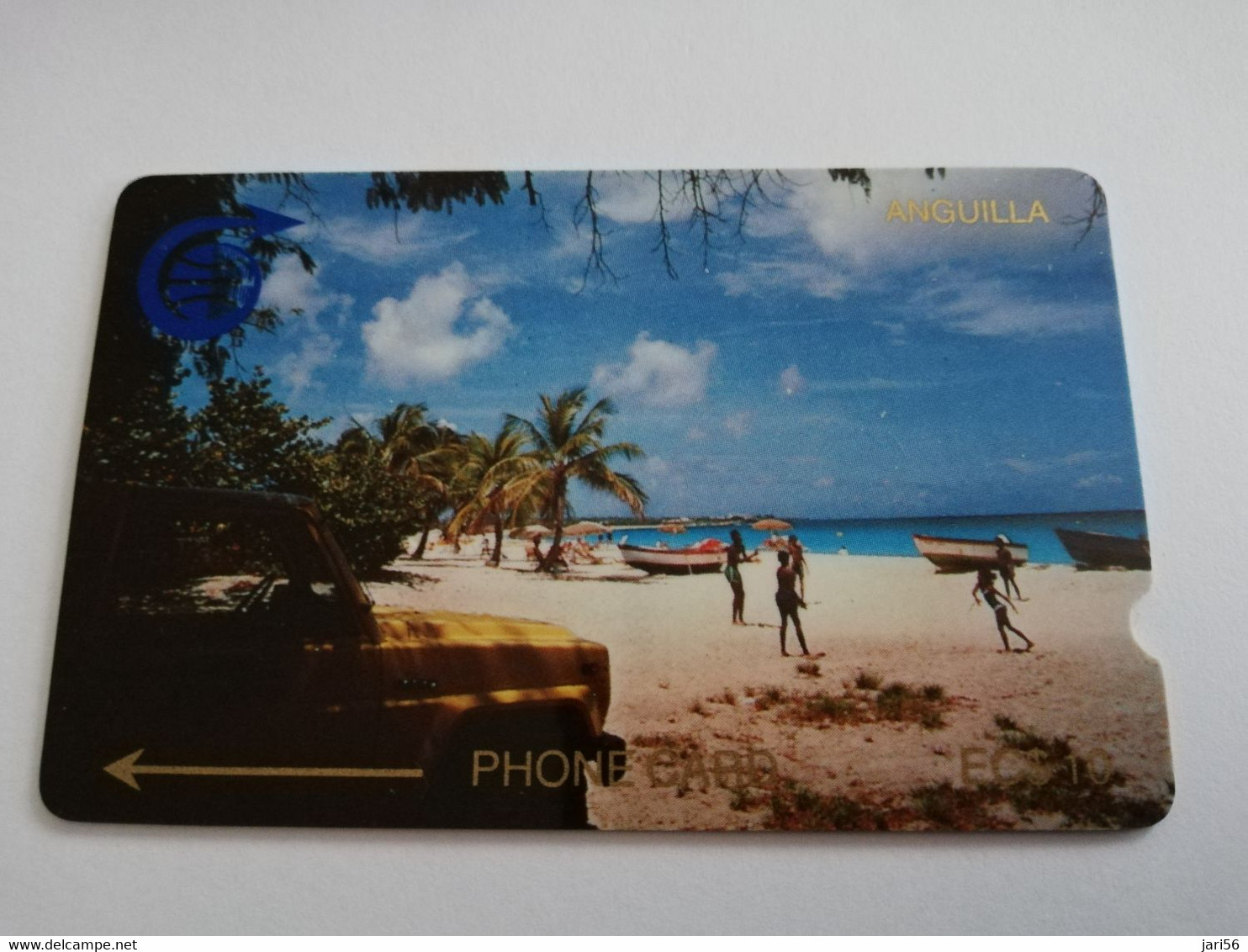 ANGUILLA  GPT    $10,-  FIRST ISSUE  1CAGB DEEP NOTCH      USED CARD  ** 8849** - Anguilla