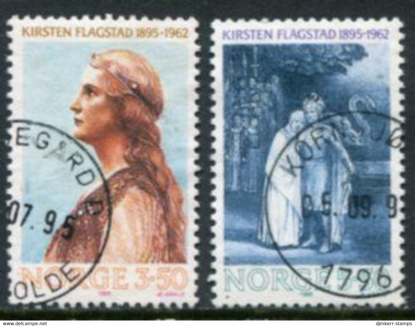 NORWAY 1995 Kirsten Flagstad Birth Centenary Used.   Michel 1183-84 - Usados