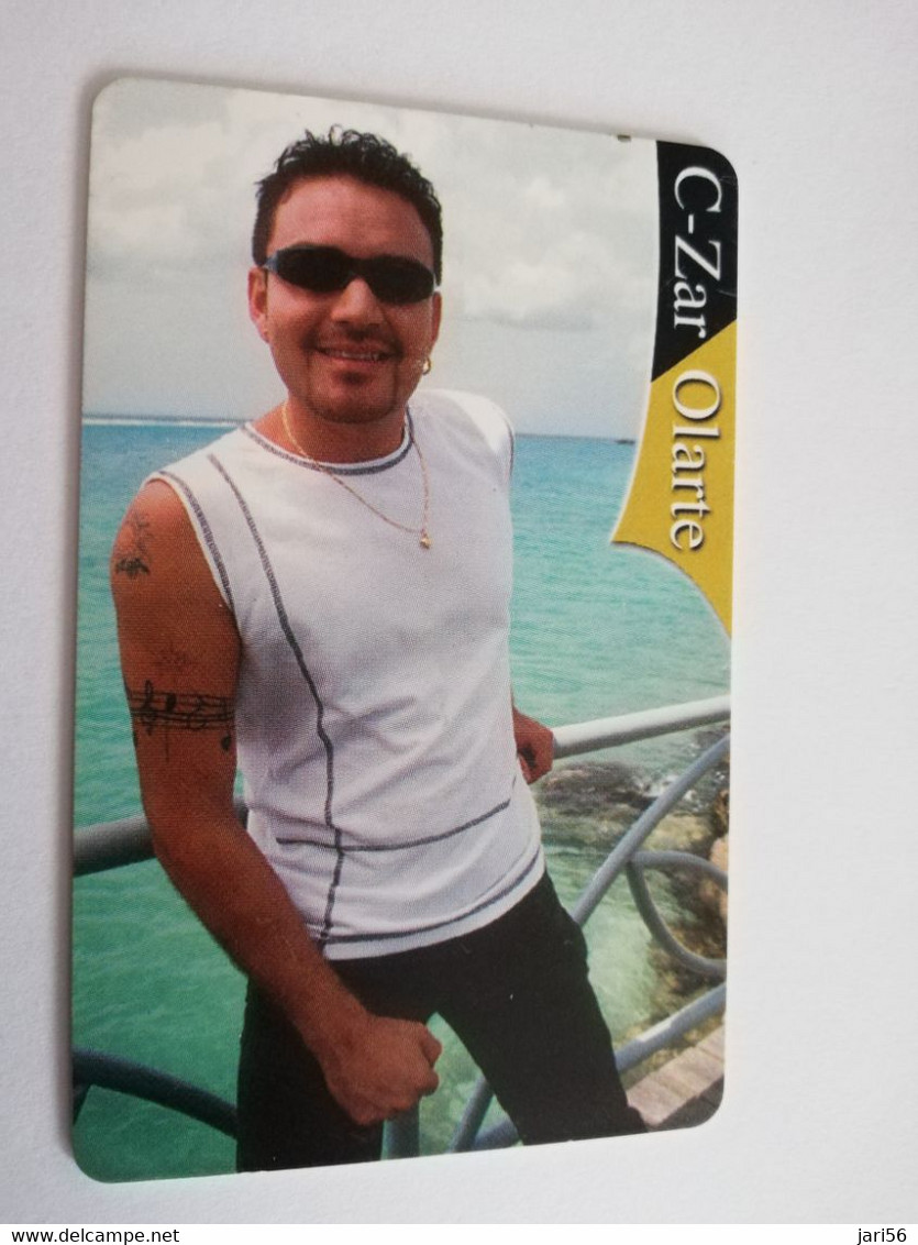 ARUBA CHIP  CARD   SETAR ORGUYO DI ARUBA  C-ZAR OLARTE       AFL 15,00   Fine Used Card  **8850** - Aruba