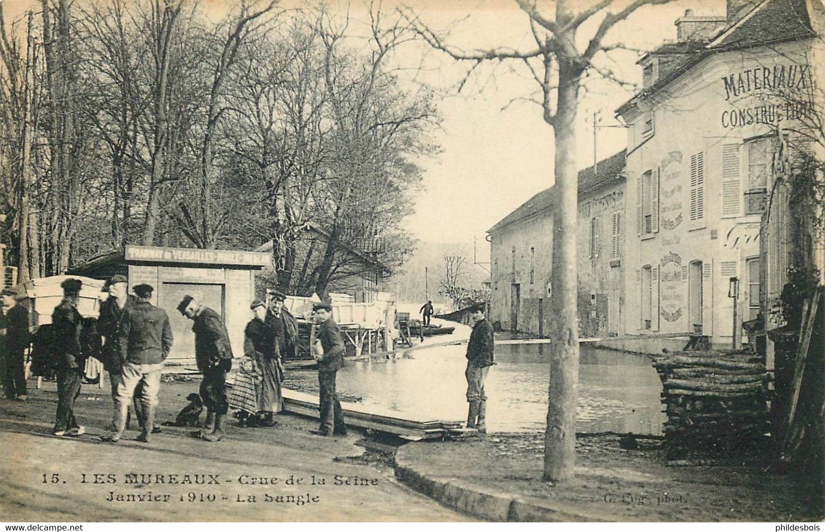 YVELINES  LES MUREAUX Crue De La Seine 1910 La Sangle - Les Mureaux