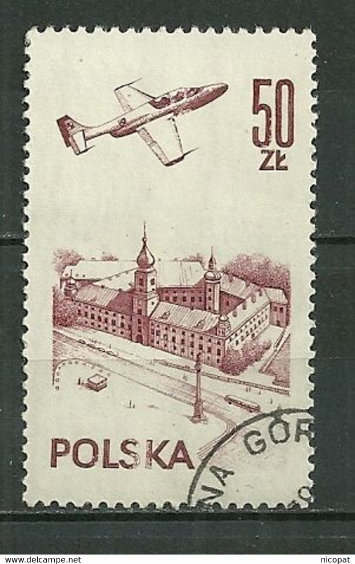 POLAND Oblitéré Poste Aérienne 58 Aéronautique Zvion TS - 11 Iskra Et Chateau De Varsovie - Used Stamps