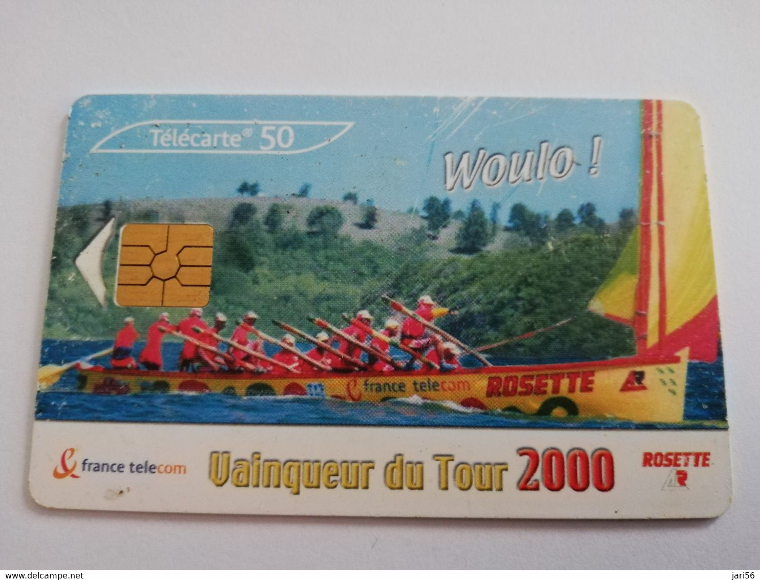 FRANKRIJK  50 UNITS  ROSETTE / VAINQUEUR DU TOUR 2000 /  TOUR DE LA MARTINIQUE USED CARD **8856** - Privat