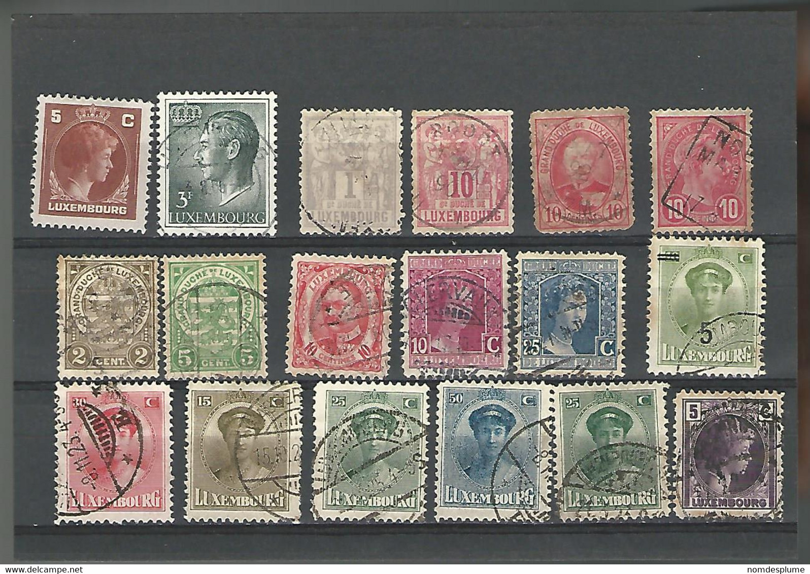 54884 ) Collection Luxembourg Postmarks - Collections