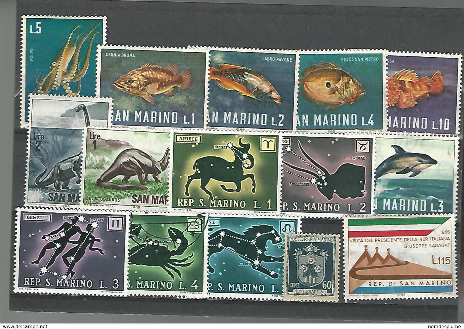 54923 ) Collection San Marino Sea Life Zodiac - Collections, Lots & Series