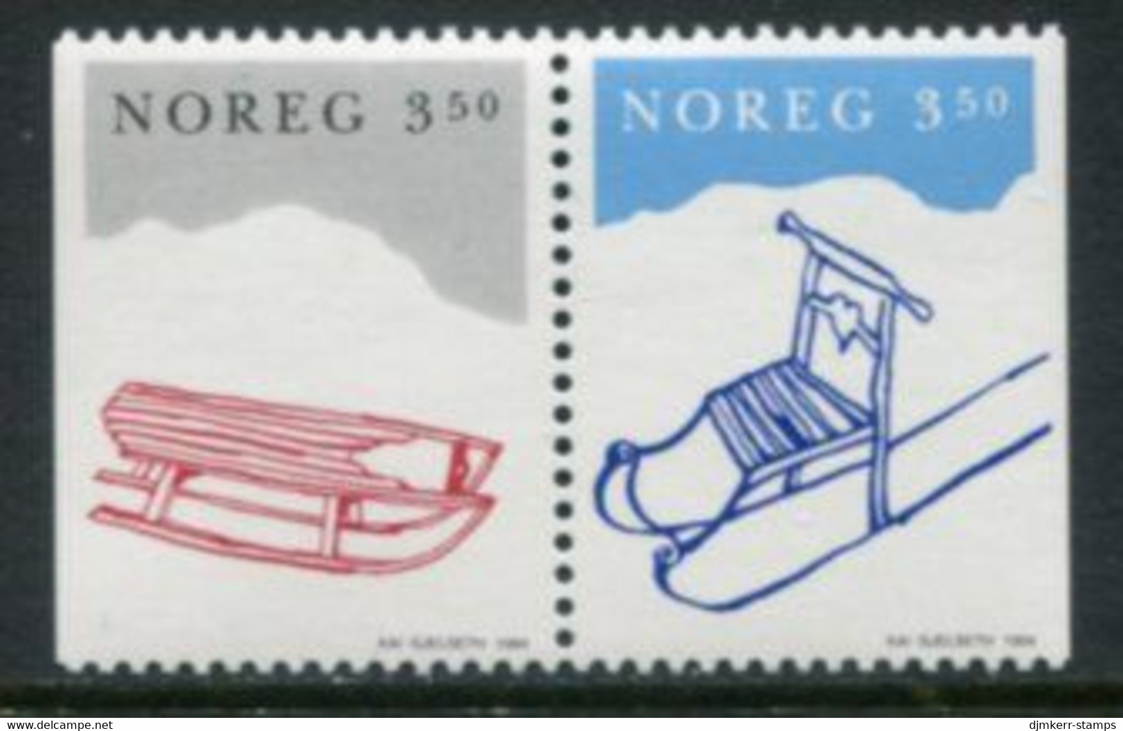 NORWAY 1994 Christmas MNH / **.   Michel 1170-71 - Unused Stamps