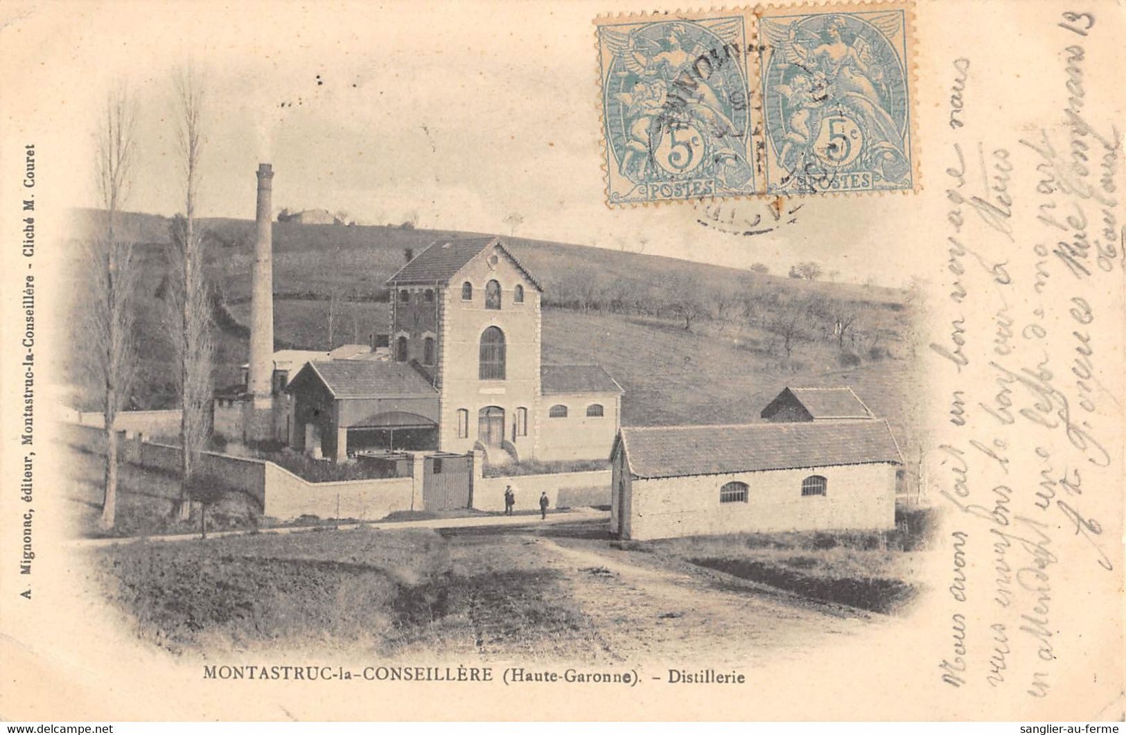 CPA 31 MONTASTRUC LA CONSEILLERE DISTILLERIE (cpa Rare - Montastruc-la-Conseillère