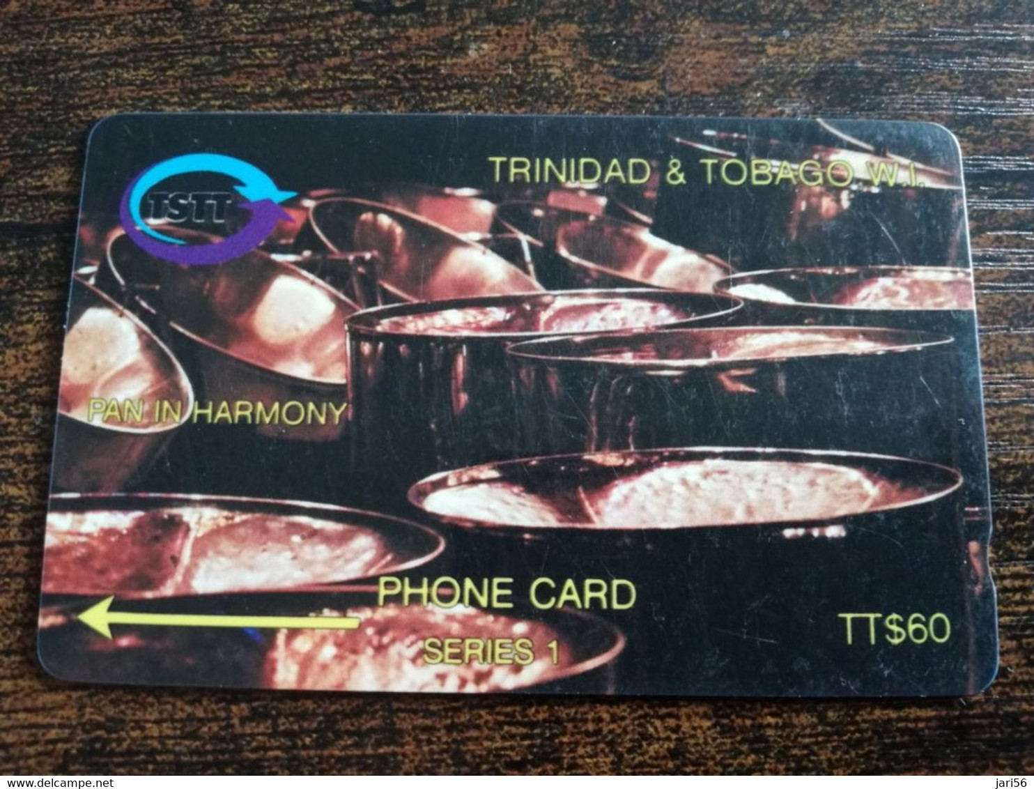 TRINIDAD & TOBAGO  GPT CARD    $60,-  3CCTC  PAN IN HARMONY      Fine Used Card        ** 8859** - Trinidad En Tobago