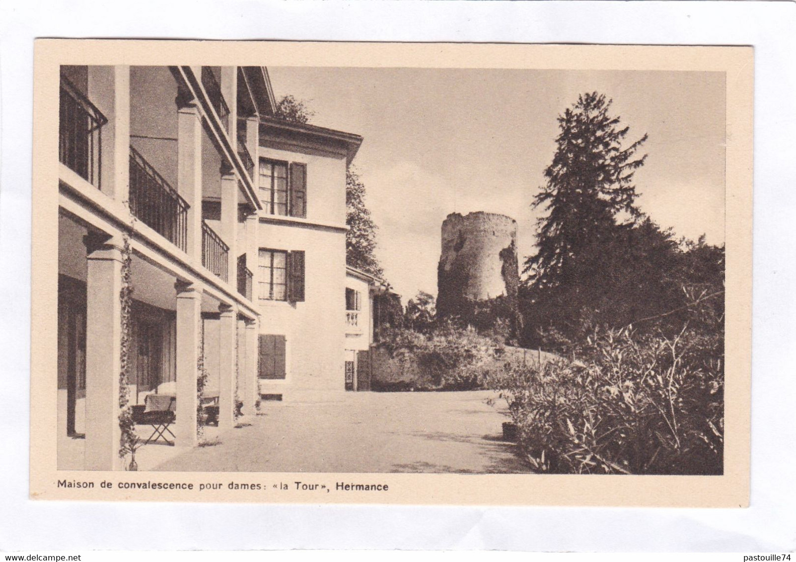 CPA :  14 X 9  -   Maison De Convalescence Pour Dames.   " La Tour " , Hermance - Hermance