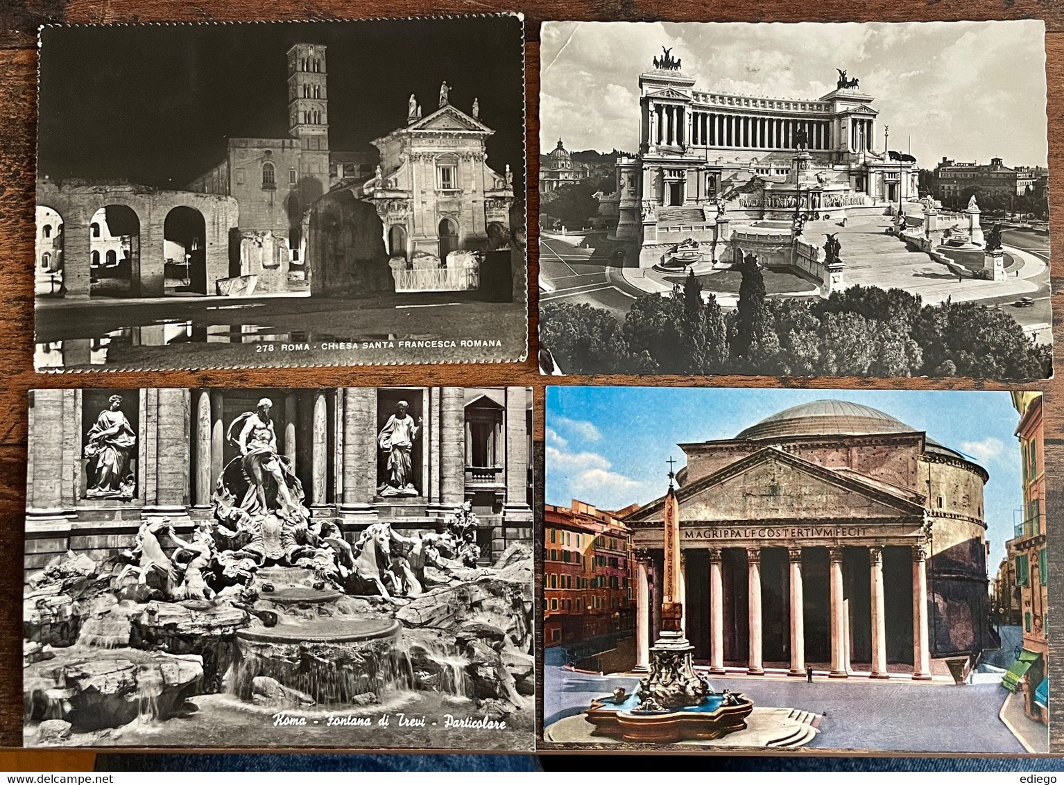8 X ROMA - Cartes Anciennes - Fontana Del Bernini - Basilica St. Giovanni - Fontana Di Trevi - Altare Della Patrie. Etc - Verzamelingen