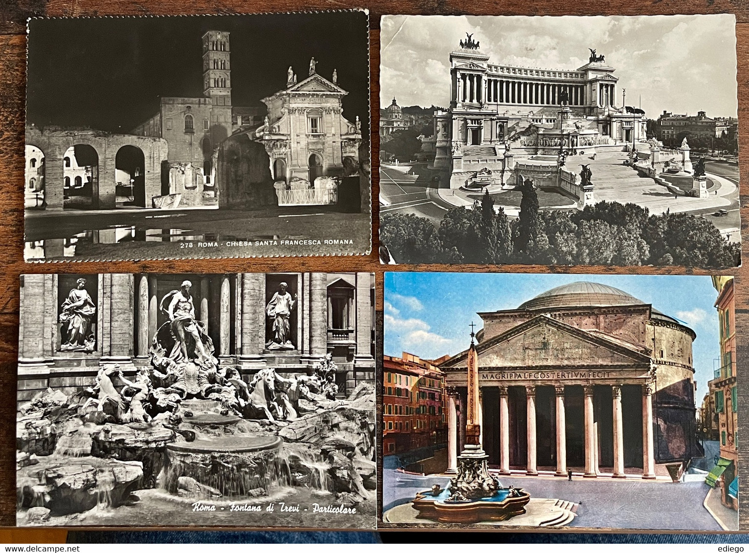 8 X ROMA - Cartes Anciennes - Fontana Del Bernini - Basilica St. Giovanni - Fontana Di Trevi - Altare Della Patrie. Etc - Sammlungen & Lose