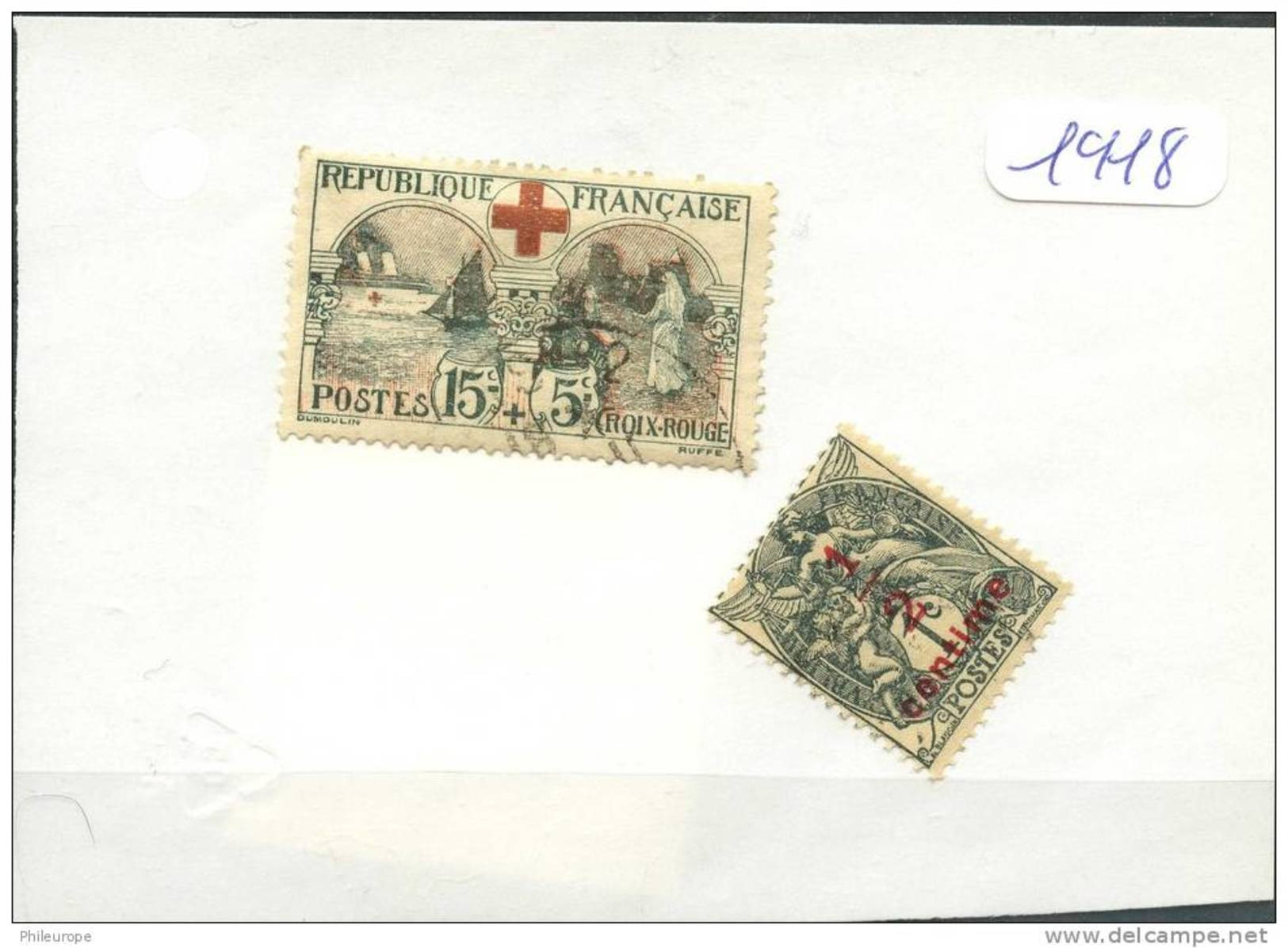 France  Années Completes (o) 1918 (2 Timbres) - ....-1939