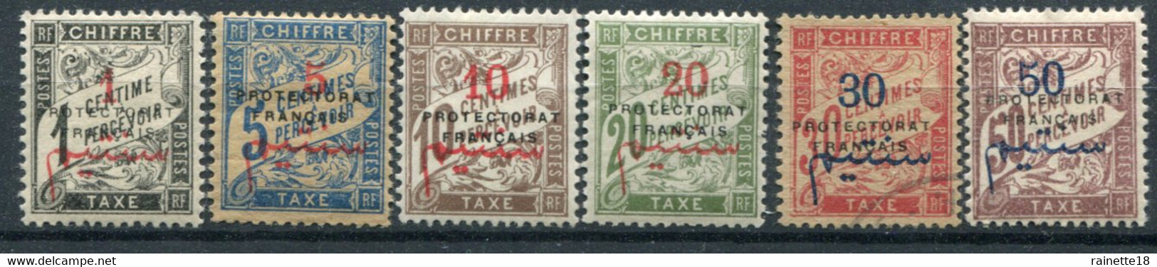 Maroc           Taxes      17/22 Sans Gomme - Timbres-taxe