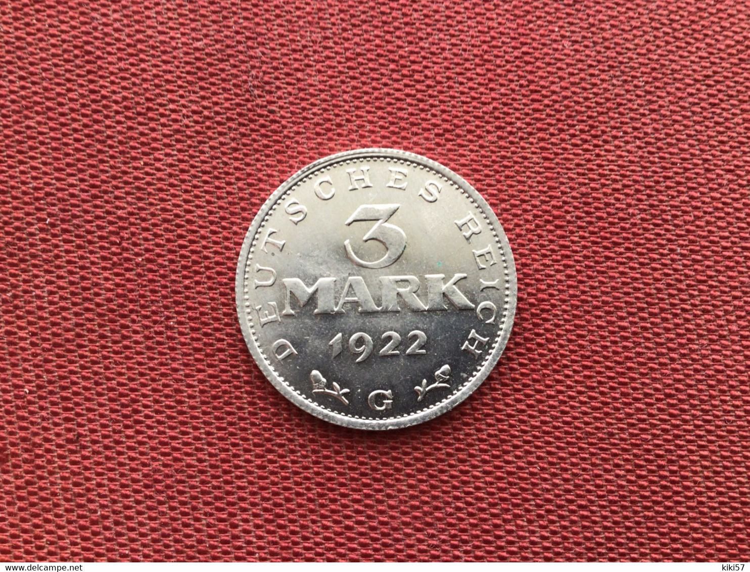 ALLEMAGNE Monnaie De3 Mark 1922 G Jamais Circulée - 3 Mark & 3 Reichsmark