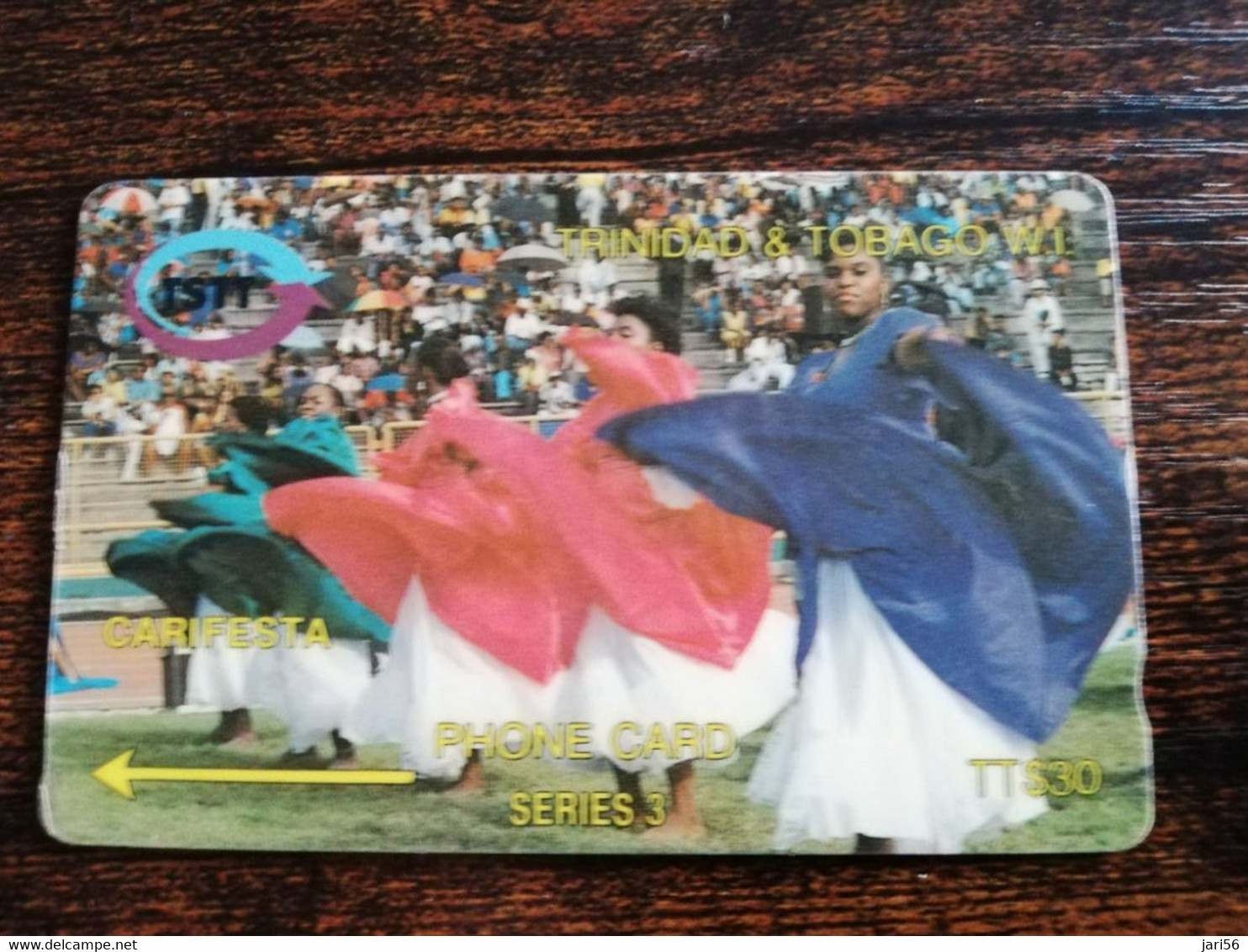 TRINIDAD & TOBAGO  GPT CARD    $30,-  9CCTA  CARIFESTA           Fine Used Card        ** 8872** - Trinidad & Tobago