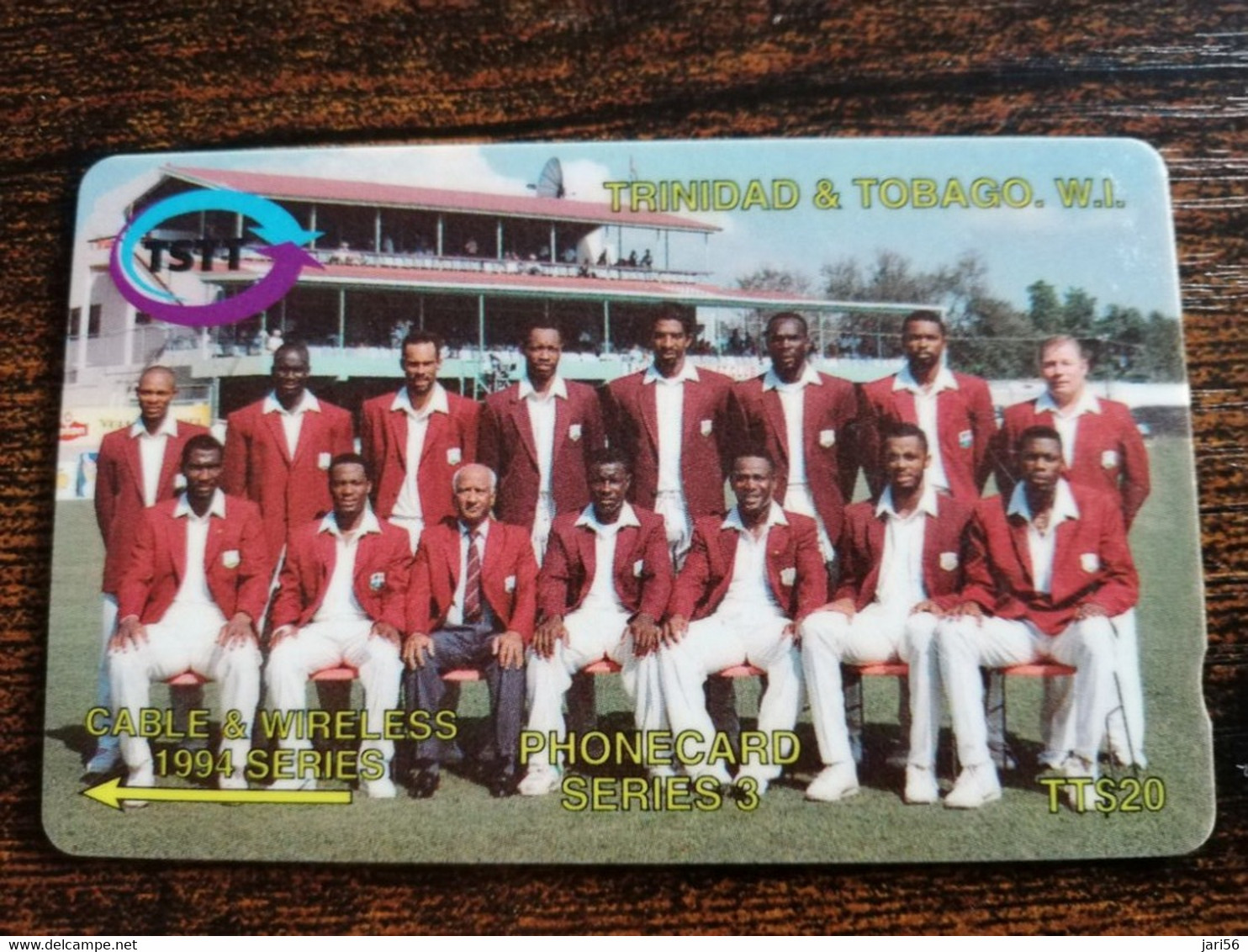 TRINIDAD & TOBAGO  GPT CARD    $20,-  12CCTB  CABLE & WIRELESS 1994 SERIES            Fine Used Card        ** 8876** - Trinidad & Tobago