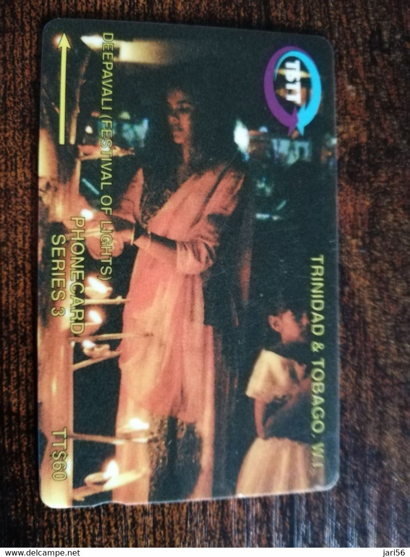 TRINIDAD & TOBAGO  GPT CARD    $60,-  12CCTC  DEEPAVALI FESTIVAL           Fine Used Card        ** 8877** - Trinité & Tobago