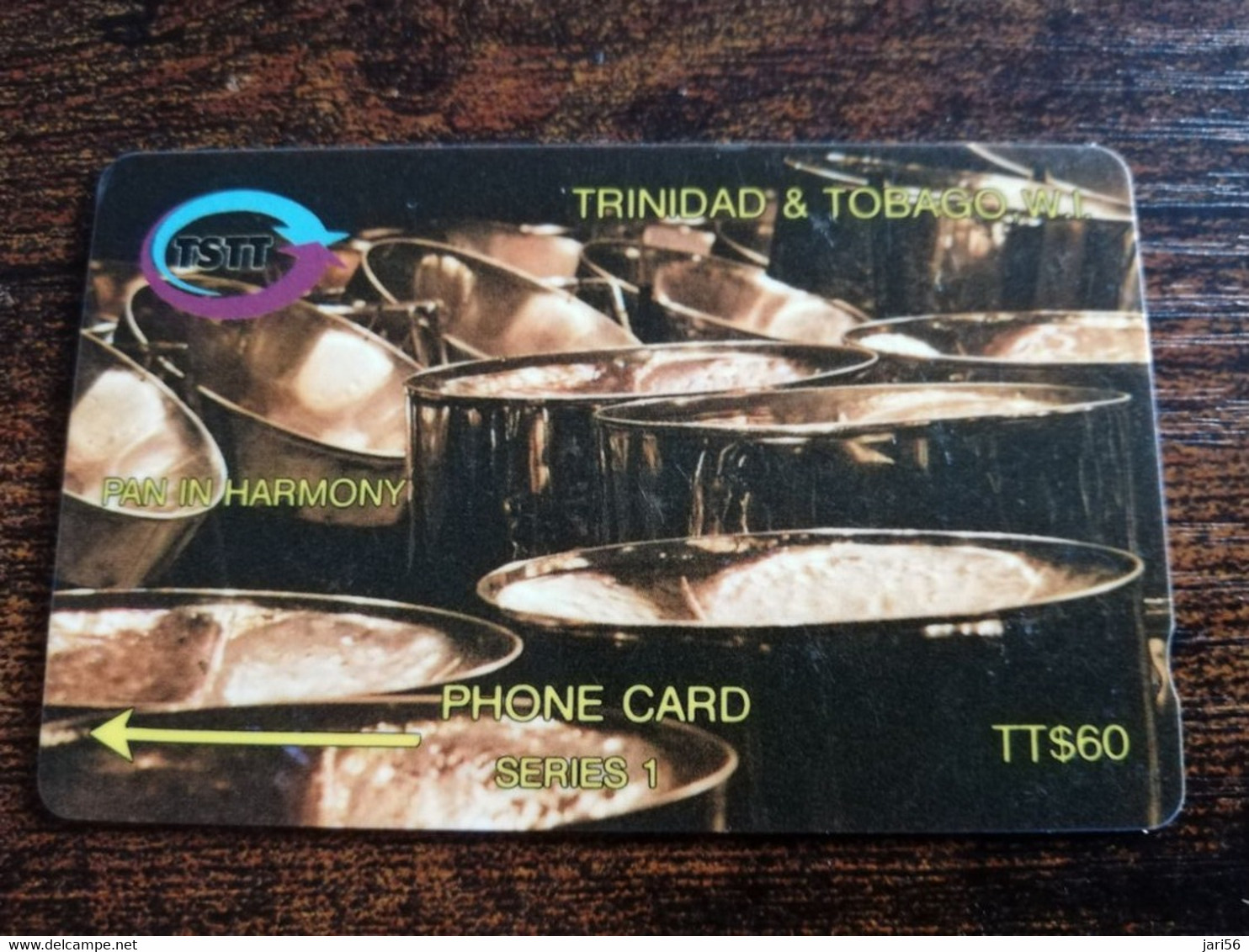 TRINIDAD & TOBAGO  GPT CARD    $60,-  12CCTD  PAN IN HARMONY            Fine Used Card        ** 8878** - Trinidad En Tobago