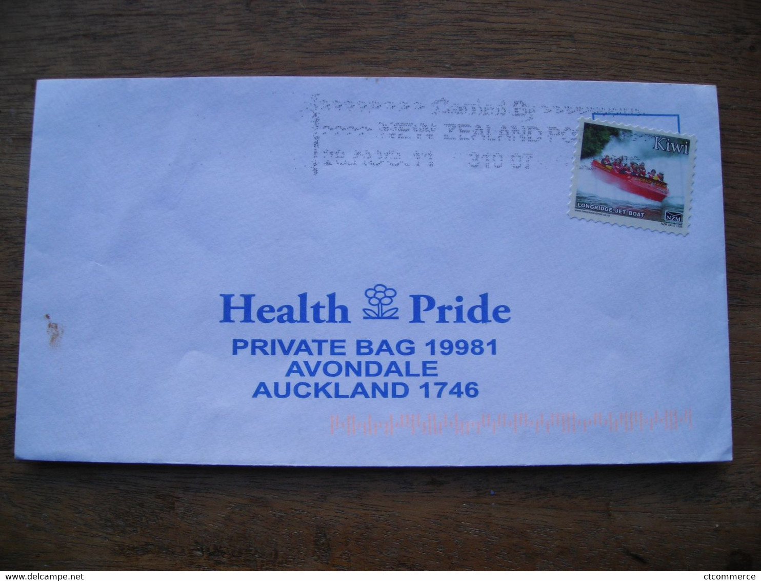 NZM Post Private Post Privé 2011 Longbridge Jet Boat Kiwi - Cartas & Documentos