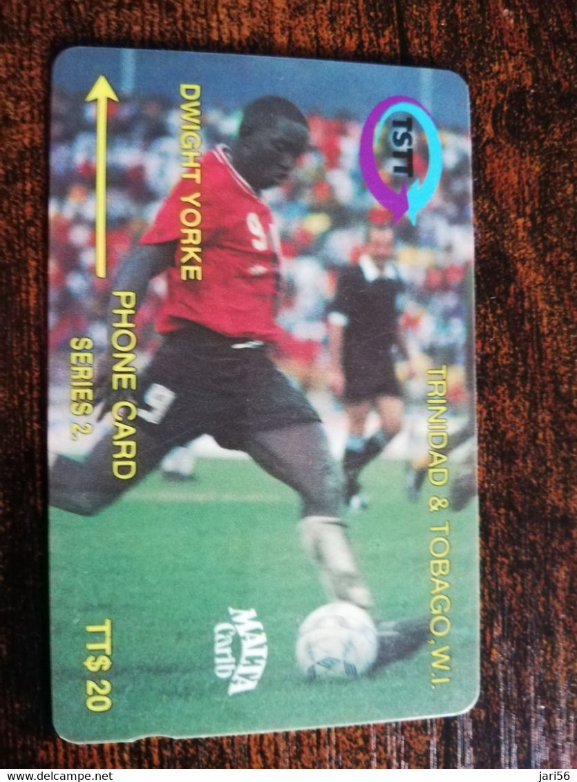 TRINIDAD & TOBAGO  GPT CARD    $20,-  71CCTC   DWIGHT YORKE    / FUTBOL              Fine Used Card        ** 8887** - Trinidad & Tobago