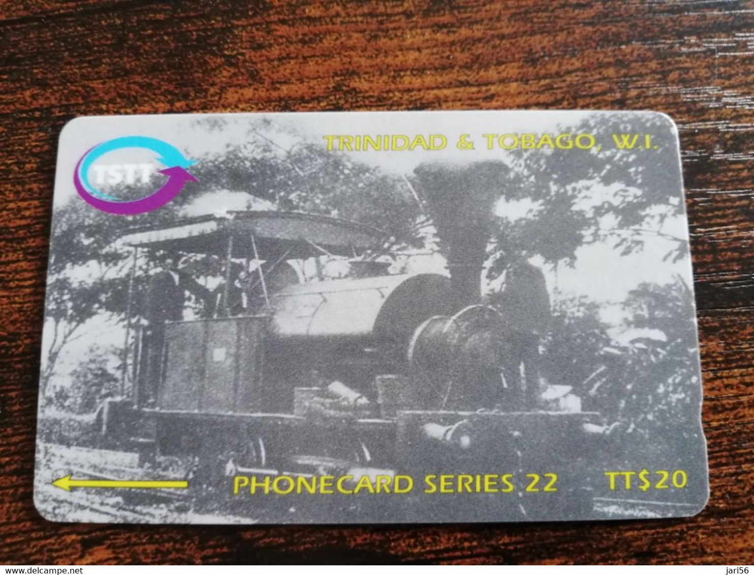 TRINIDAD & TOBAGO  GPT CARD    $20,-  205CCTD    FIRST TRAIN IN SAN FERNANDO             Fine Used Card        ** 8905** - Trinidad & Tobago