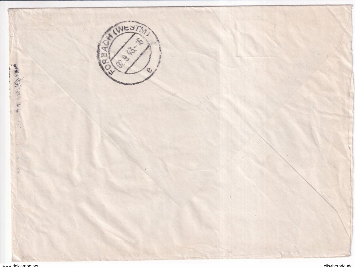 BÖHMEN Und MÄHREN - 1943 - ENVELOPPE RECOMMANDEE REMBOURSEMENT De PRAGUE => FORBACH (MOSELLE) - Briefe U. Dokumente