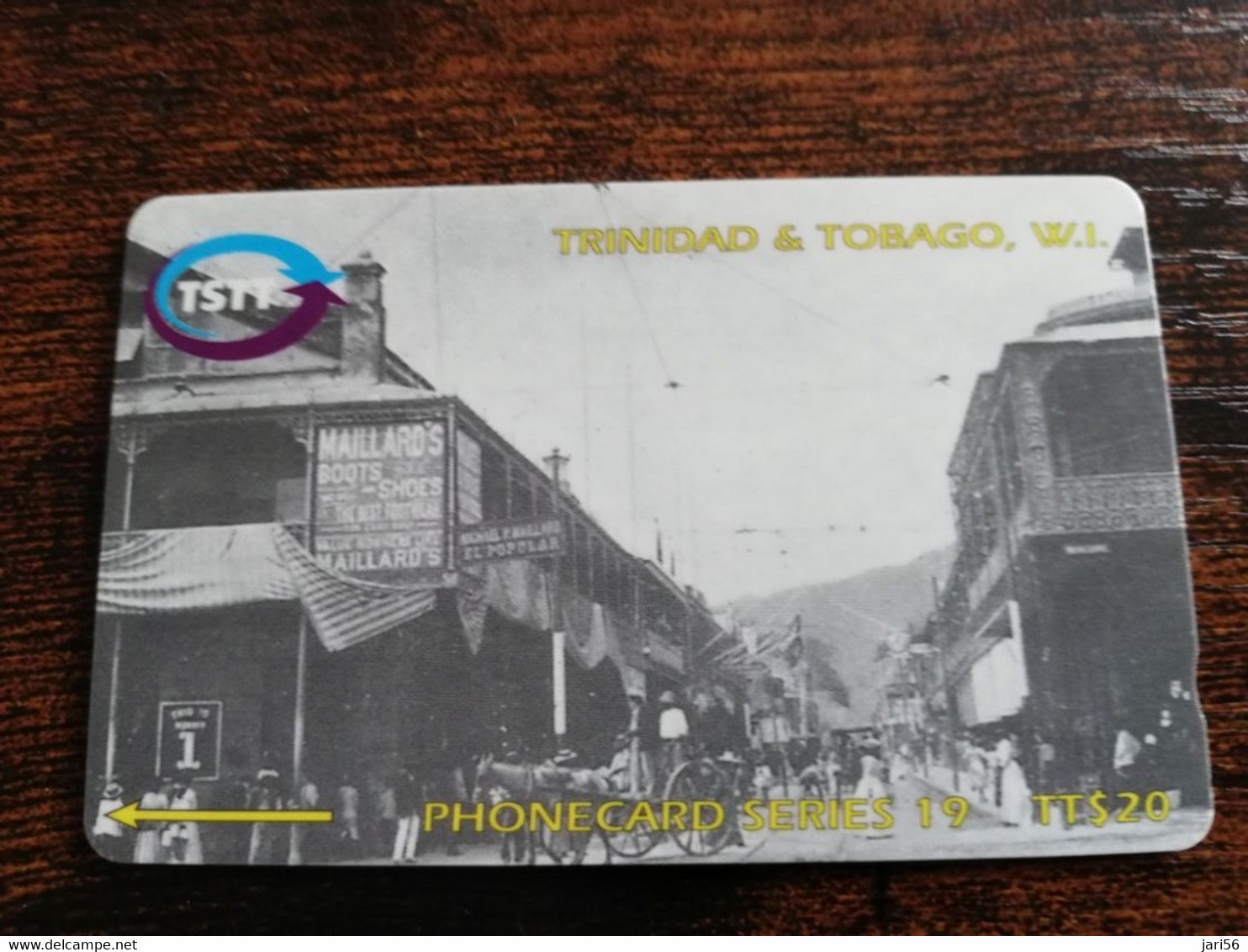TRINIDAD & TOBAGO  GPT CARD    $20,-  249CCTA    THE ROOT OF FREDERICK TREET             Fine Used Card        ** 8908** - Trinidad & Tobago