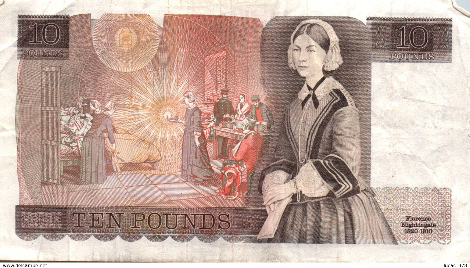 UNITED KINGDOM - BANK Of ENGLAND - 10 POUNDS (1980 - 1988 / D. SOMERSET) F. NIGHTINGALE - 10 Pounds