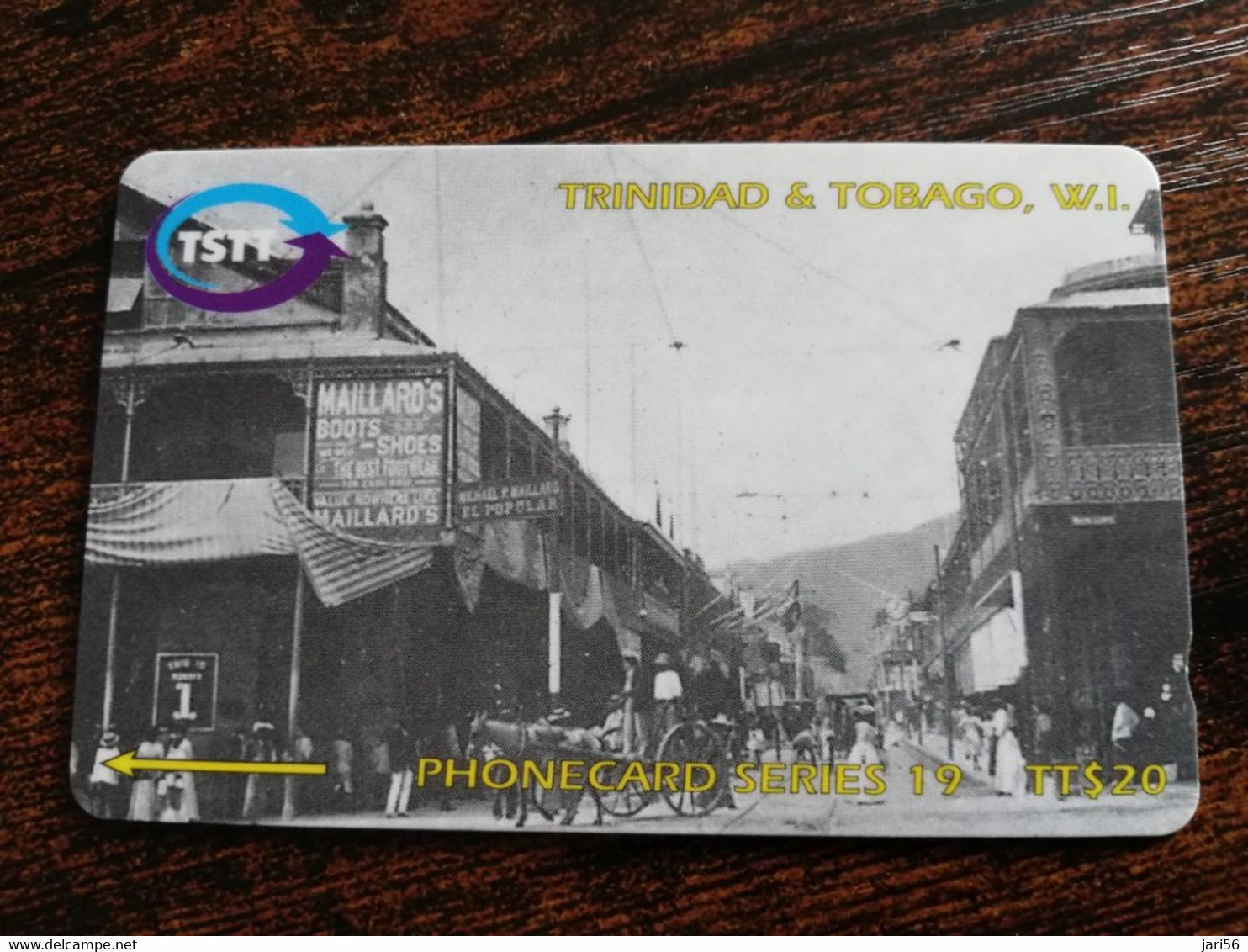 TRINIDAD & TOBAGO  GPT CARD    $20,-  267CCTA    THE ROOT OF FREDERICK STREET            Fine Used Card        ** 8911** - Trinidad & Tobago