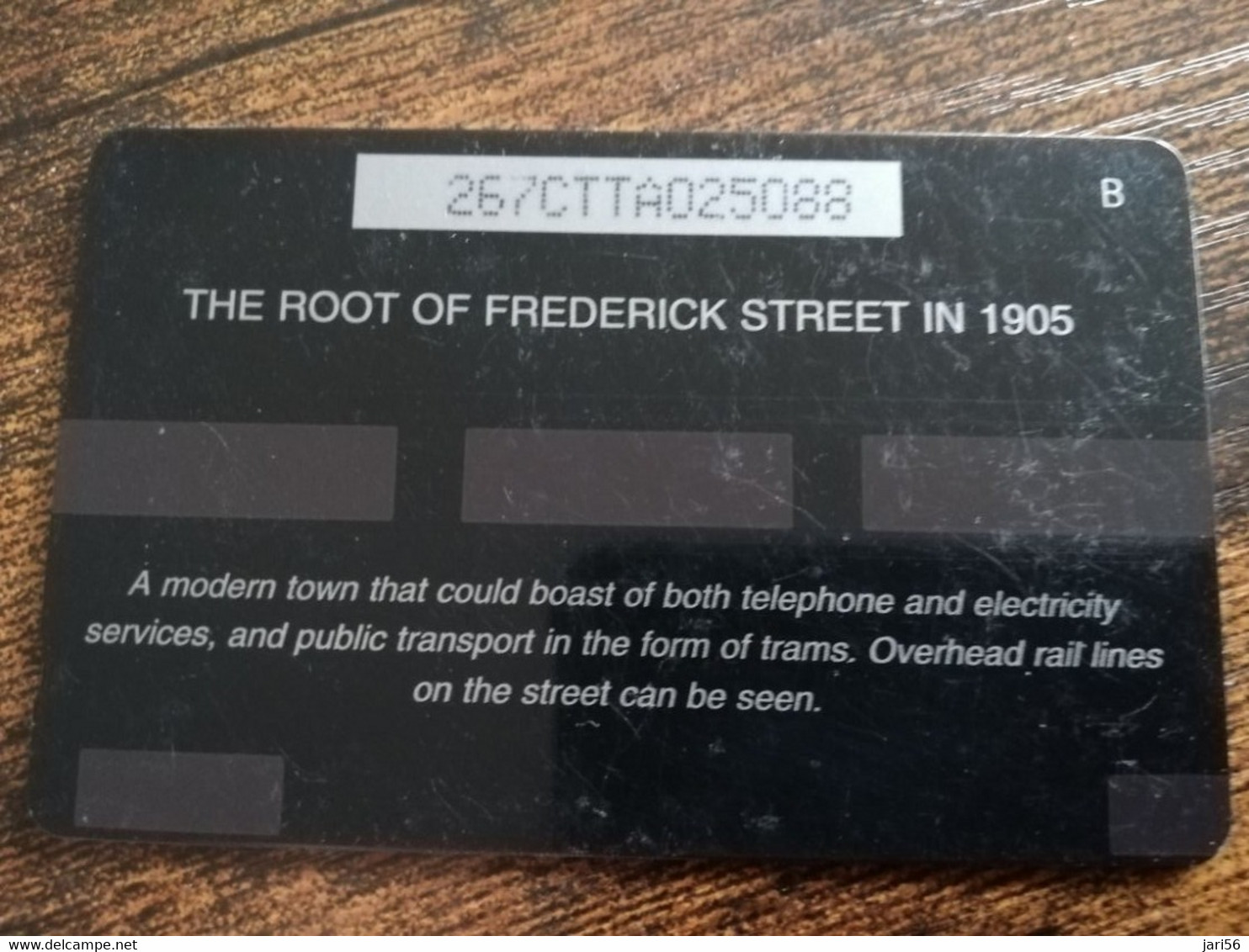 TRINIDAD & TOBAGO  GPT CARD    $20,-  267CCTA    THE ROOT OF FREDERICK STREET            Fine Used Card        ** 8911** - Trinidad & Tobago