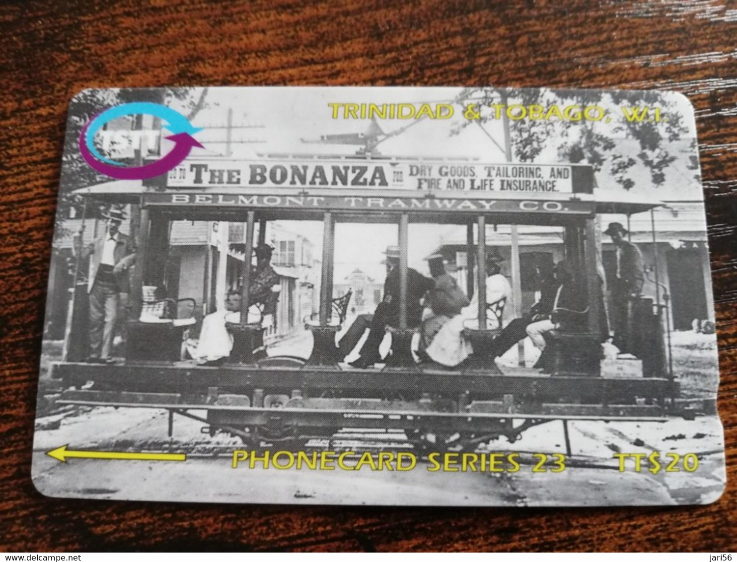 TRINIDAD & TOBAGO  GPT CARD    $20,-  273CCTA    THE BELMONT TRAMWAY             Fine Used Card        ** 8912** - Trinidad & Tobago