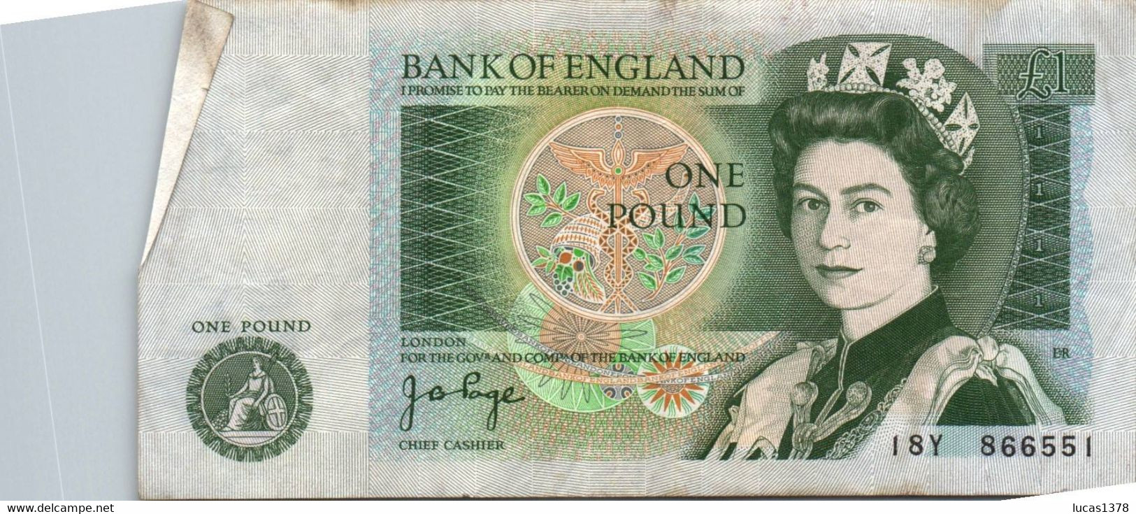 UNITED KINGDOM - BANK of ENGLAND - 8 BILLETS 1 Pound - Elizabeth II