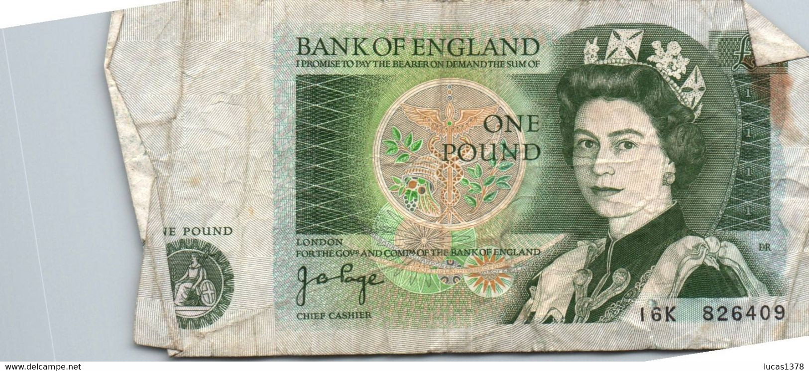 UNITED KINGDOM - BANK of ENGLAND - 8 BILLETS 1 Pound - Elizabeth II
