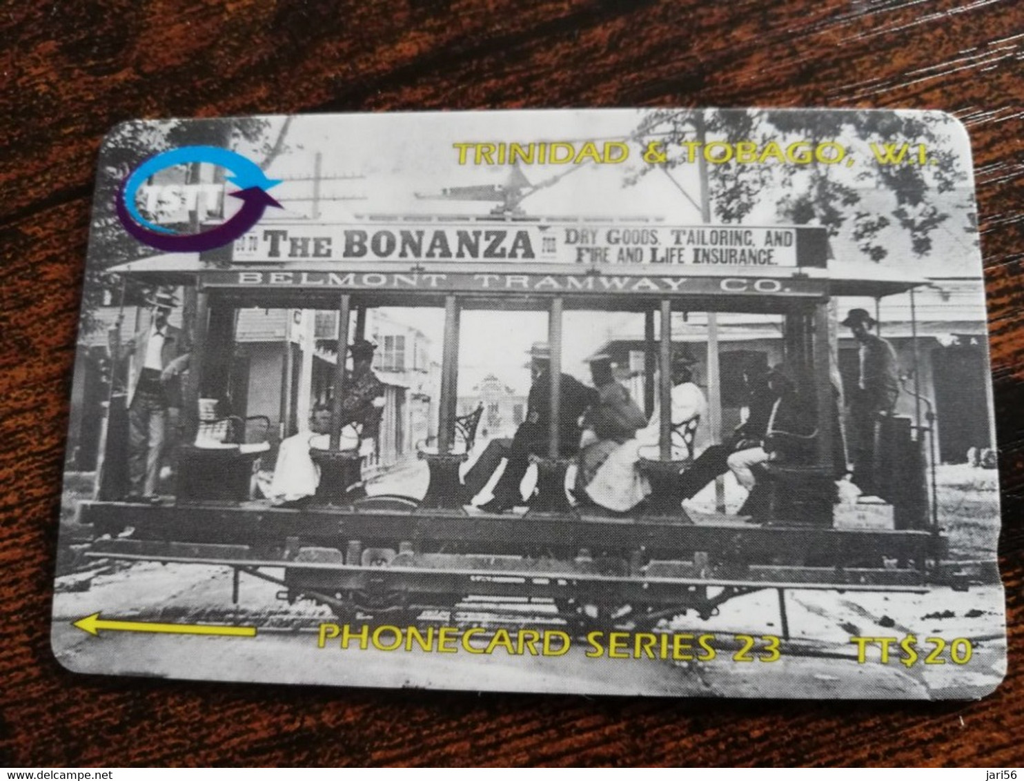 TRINIDAD & TOBAGO  GPT CARD    $20,-  279CCTB    THE BELMONT TRAMWAY             Fine Used Card        ** 8915** - Trinidad & Tobago