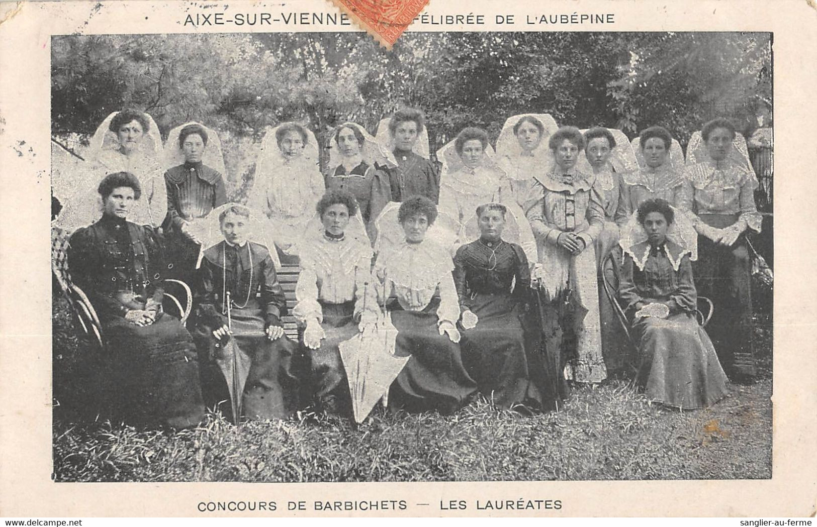 CPA 87 AIXE SUR VIENNE FELIBREE DE L'AUBEPINE CONCOURS DE BARBICHETS LES LAUREATES - Aixe Sur Vienne