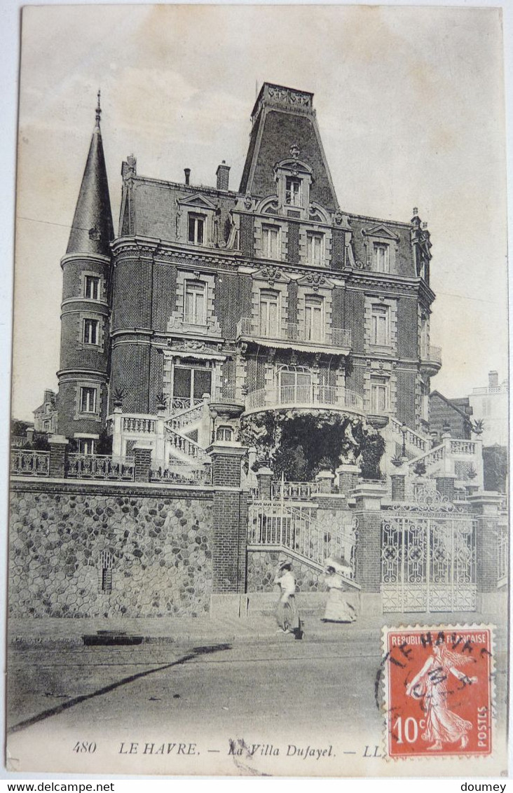 4 CARTES - LE SQUARE SAINT-ROCH , VILLA DUFAYEL , LA RUE DE PARIS Et BOULEVARD DUFAYEL - LE HAVRE - Saint-Roch (Plein)