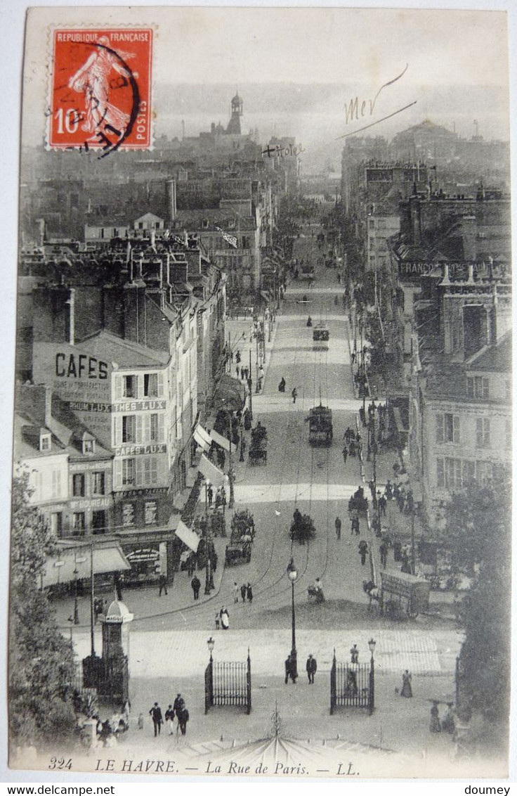 4 CARTES - LE SQUARE SAINT-ROCH , VILLA DUFAYEL , LA RUE DE PARIS Et BOULEVARD DUFAYEL - LE HAVRE - Square Saint-Roch