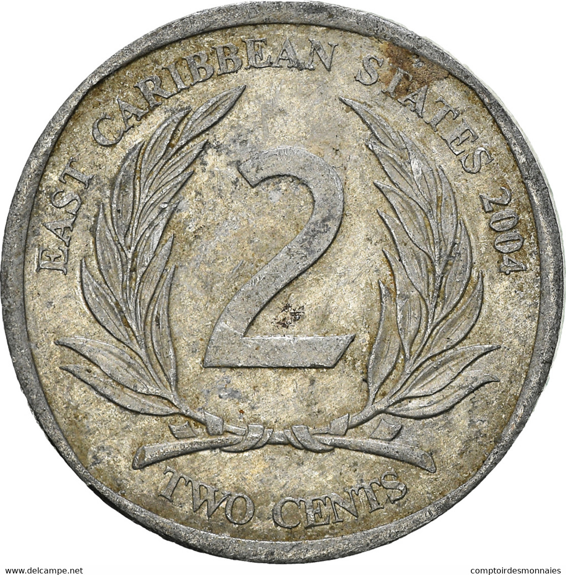 Monnaie, Etats Des Caraibes Orientales, 2 Cents, 2004 - Oost-Caribische Staten