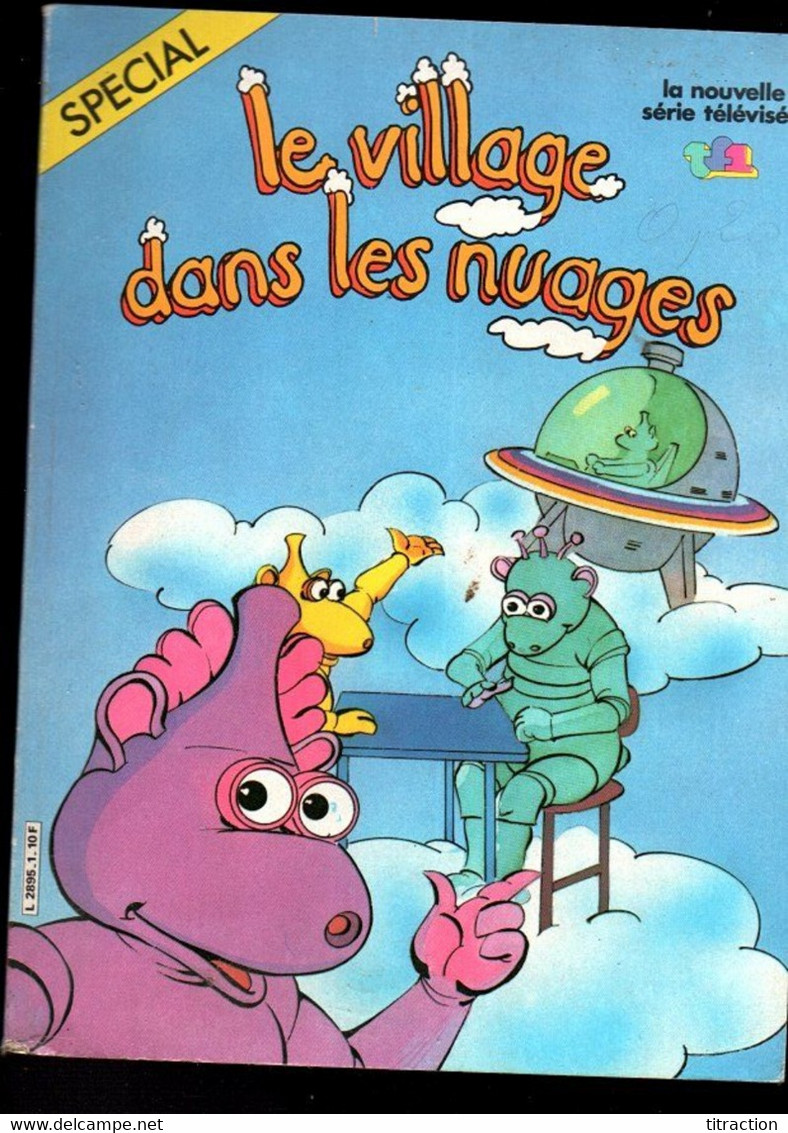 Livre BD Ancien EO édition Originale  BANDE DESSINEE Lot 3 Spécial Le Village Dans Les Nuages Tf1 N° 1 7 8 1983 1984 Rar - Platten Und Echtzeichnungen