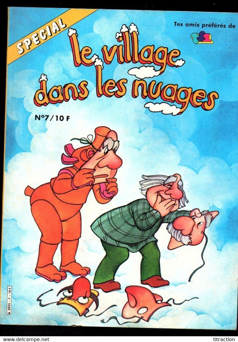 Livre BD Ancien EO édition Originale  BANDE DESSINEE Lot 3 Spécial Le Village Dans Les Nuages Tf1 N° 1 7 8 1983 1984 Rar - Dibujos Originales