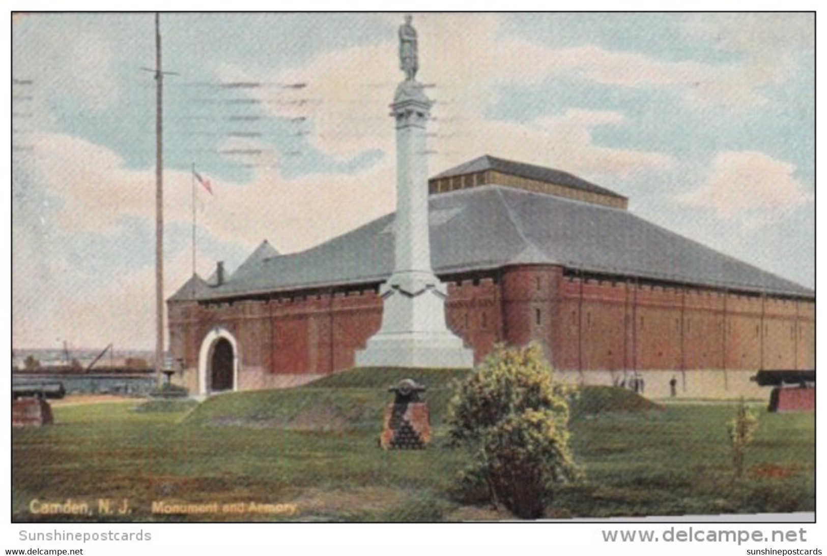 New Jersey Camden Monument And Armory 1912 - Camden